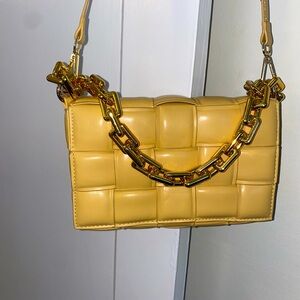 Yellow and gold purse